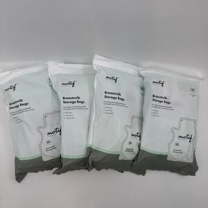 4x Motif Medical Breast Milk Storage Bags 8oz Single Use Bags 100 count BPA-Free